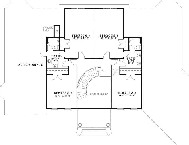Traditional House Plan Second Floor - Cherry Grove Luxury Home 055S-0037 - Search House Plans and More