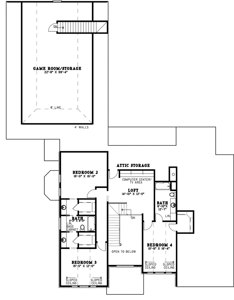 Luxury House Plan Second Floor - Glenwalk Luxury Home 055S-0057 - Search House Plans and More