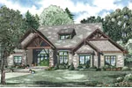 Craftsman House Plan Front Image - Haldane Rustic Luxury Home 055S-0116 - Search House Plans and More