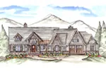 Mountain House Plan Front of Home - 056D-0083 - Shop House Plans and More