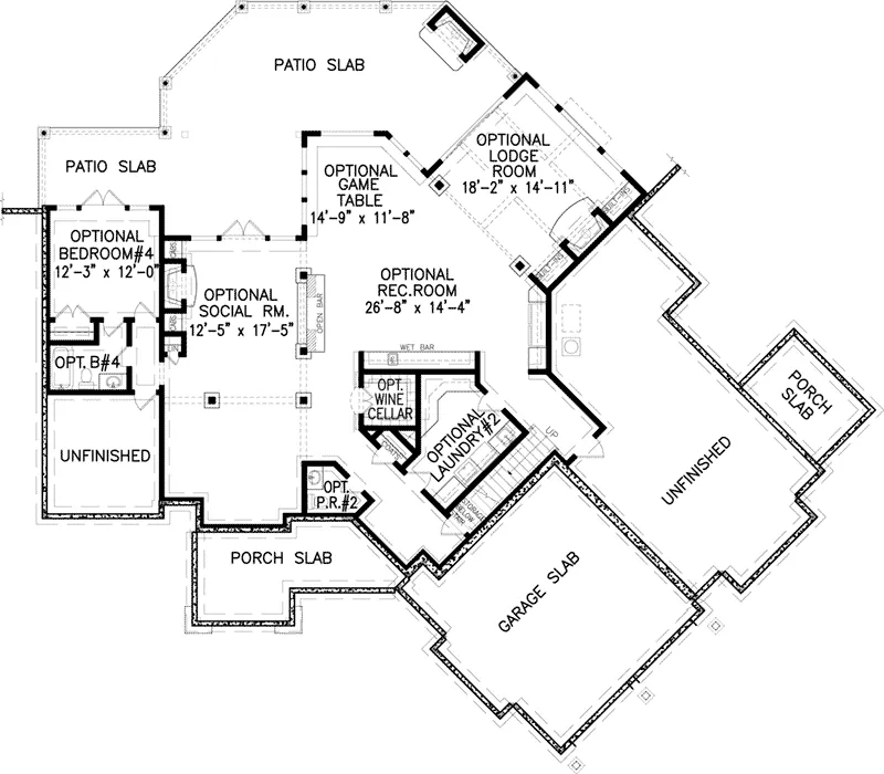 Mountain House Plan Optional Lower Level - 056D-0083 - Shop House Plans and More