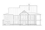Beach & Coastal House Plan Rear Elevation - 056D-0009 - Shop House Plans and More