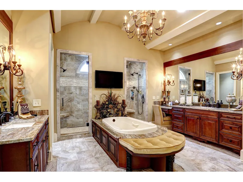 Country House Plan Master Bathroom Photo 01 - Murphy Cove Luxury Home 056S-0019 - Shop House Plans and More