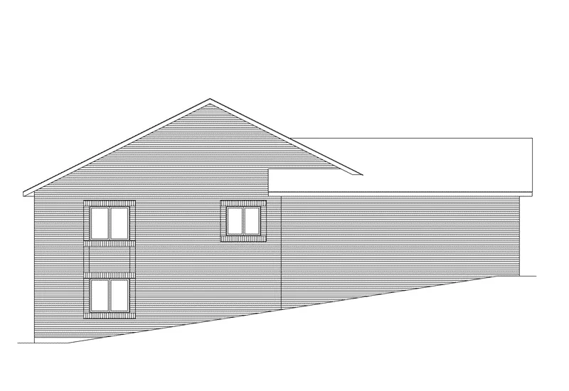 Ranch House Plan Left Elevation - Weston Traditional Duplex 057D-0002 - Shop House Plans and More