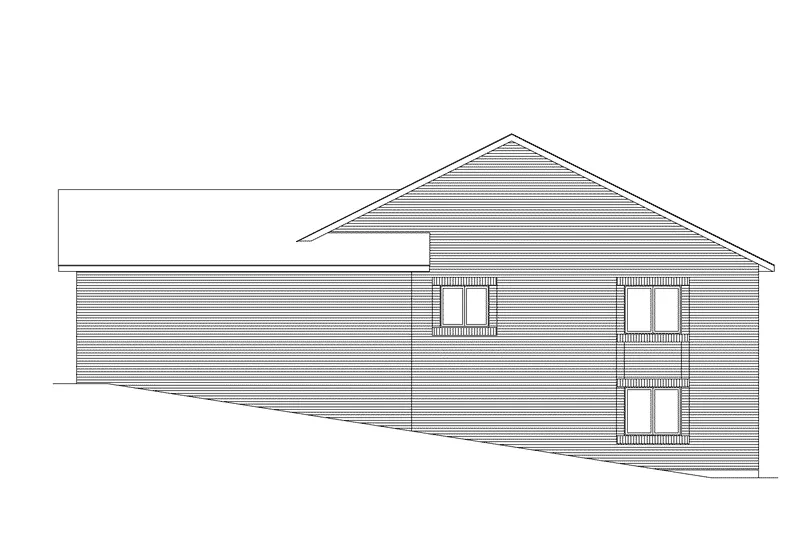 Ranch House Plan Right Elevation - Weston Traditional Duplex 057D-0002 - Shop House Plans and More