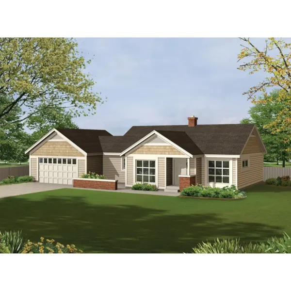 Cannassas Country Ranch Home Plan 057D-0041 - Search House Plans and More