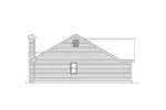 Ranch House Plan Left Elevation - Hollybridge One-Story Home 058D-0016 - Search House Plans and More