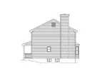 Colonial House Plan Right Elevation - Smithsonian Southern Home 058D-0038 - Shop House Plans and More
