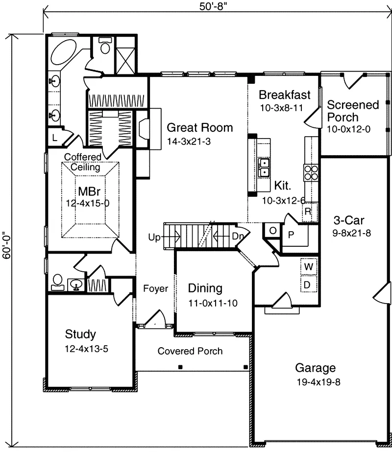 Country House Plan First Floor - Miriam Traditional Home 058D-0056 - Shop House Plans and More