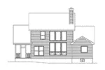 Country House Plan Rear Elevation - Miriam Traditional Home 058D-0056 - Shop House Plans and More