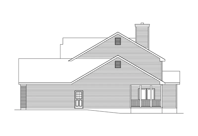 Country House Plan Right Elevation - Miriam Traditional Home 058D-0056 - Shop House Plans and More