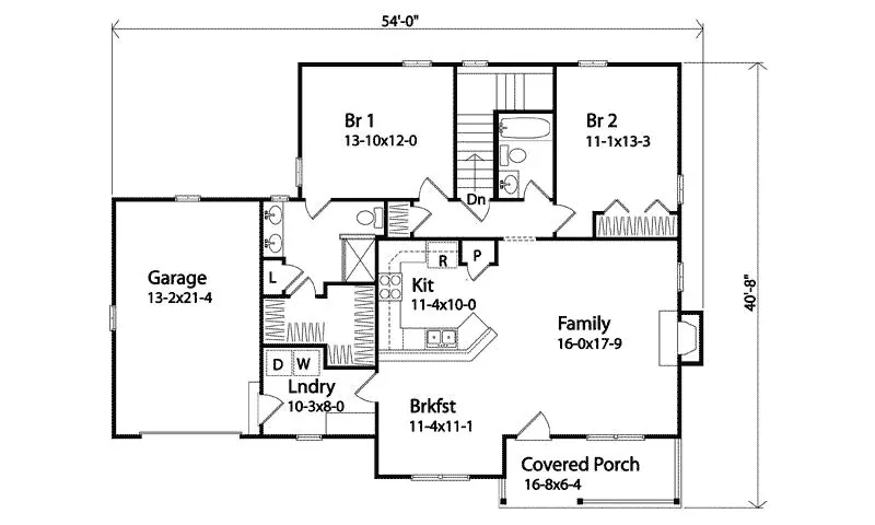 Ranch House Plan First Floor - Rafael Ranch Home 058D-0186 - Shop House Plans and More