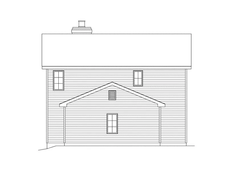 Traditional House Plan Rear Elevation - Diana Jane Country Farmhouse 058D-0188 - Search House Plans and More