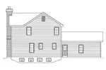 Traditional House Plan Right Elevation - Diana Jane Country Farmhouse 058D-0188 - Search House Plans and More