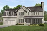 Traditional House Plan Front of Home - Cochrane Traditional Home 058D-0193 - Search House Plans and More