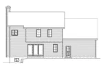 Traditional House Plan Rear Elevation - Cochrane Traditional Home 058D-0193 - Search House Plans and More