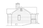 Vacation House Plan Left Elevation - Calriver Country Cottage 058D-0197 - Search House Plans and More