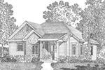 Cabin & Cottage House Plan Front Image of House - Jake Creek Country Cabin Home 058D-0203 - Search House Plans and More