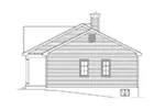 Ranch House Plan Right Elevation - Marie Flatts Craftsman Cabin 058D-0207 - Shop House Plans and More