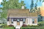 Vacation House Plan Front of Home - Neva Pass Country Cabin 058D-0208 - Shop House Plans and More