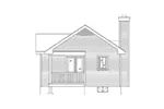 Country House Plan Rear Elevation - Mill Hollow Craftsman Home 058D-0213 - Shop House Plans and More
