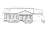 Ranch House Plan Front of House 060D-0114