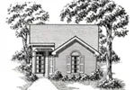 Ranch House Plan Front of House 060D-0115