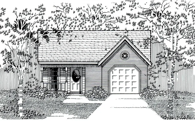 Traditional House Plan Front of Home - 060D-0118 - Shop House Plans and More