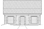 Ranch House Plan Front of Home - 060D-0119 - Shop House Plans and More