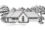 Ranch House Plan Front of House 060D-0121