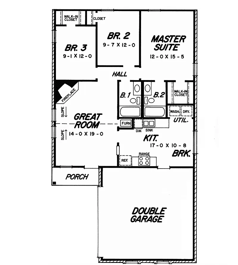 Traditional House Plan First Floor - 060D-0126 - Shop House Plans and More