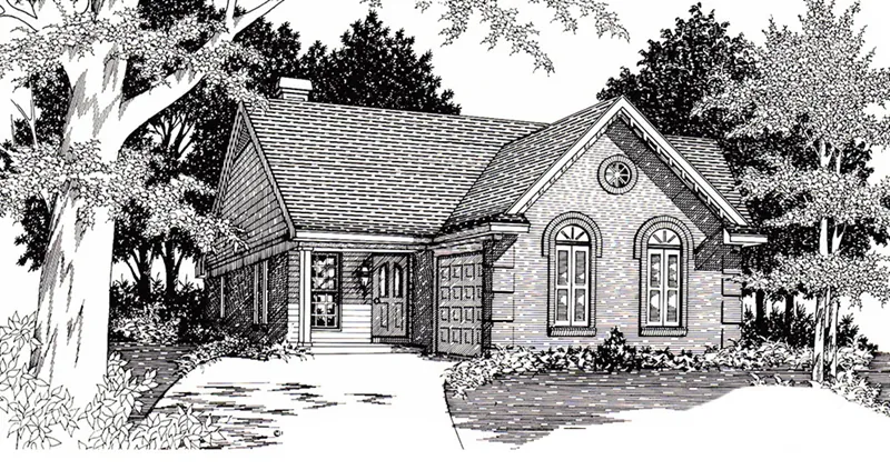 Traditional House Plan Front of Home - 060D-0126 - Shop House Plans and More