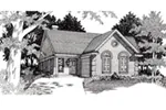 Ranch House Plan Front of House 060D-0126