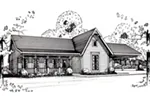 Ranch House Plan Front of House 060D-0130