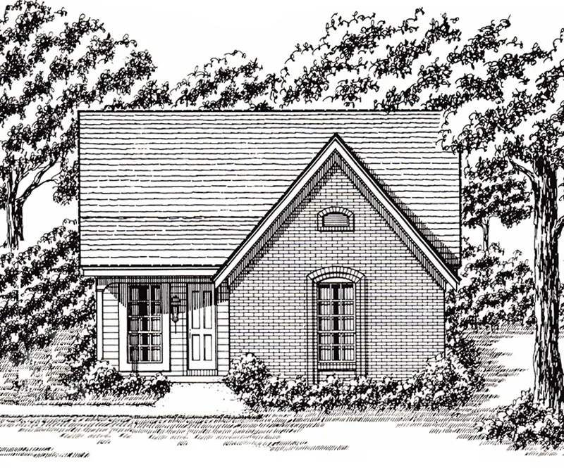 Traditional House Plan Front of Home - 060D-0133 - Shop House Plans and More