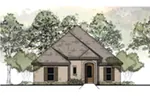 Ranch House Plan Front of Home - 060D-0157 - Shop House Plans and More
