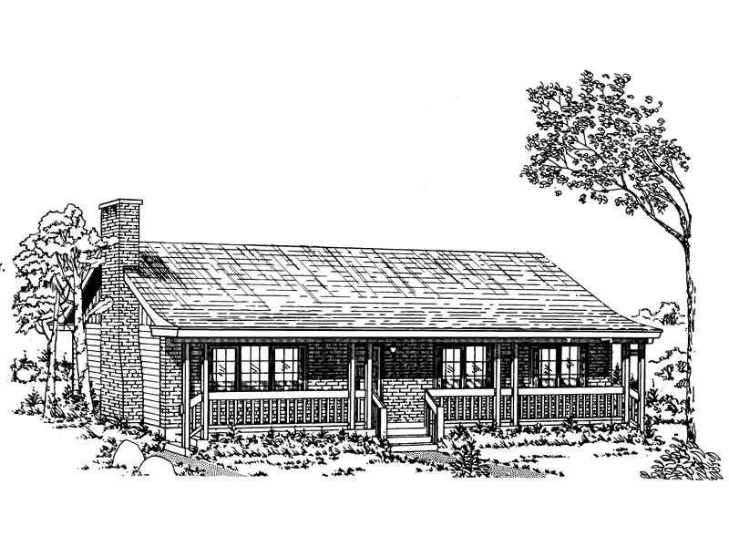 Rustic Acadian Design With Covered Front Porch