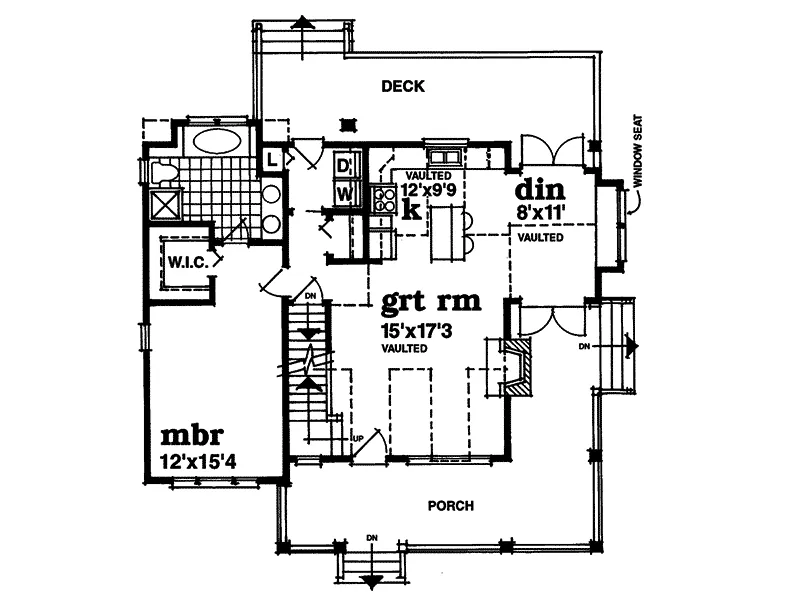 Country House Plan First Floor - Baptista Southern Country Home 062D-0055 - Search House Plans and More