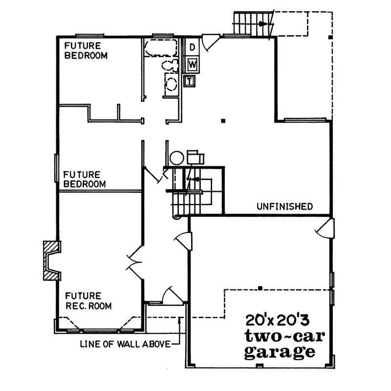 Traditional House Plan First Floor - Enzo Traditional Home 062D-0088 - Search House Plans and More
