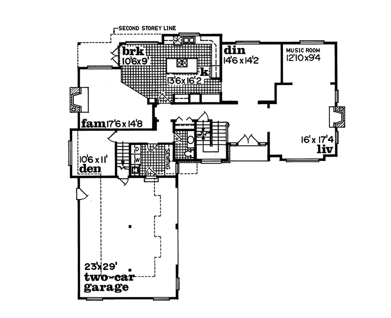 Luxury House Plan First Floor - Glastonberry Manor Luxury Home 062D-0127 - Search House Plans and More