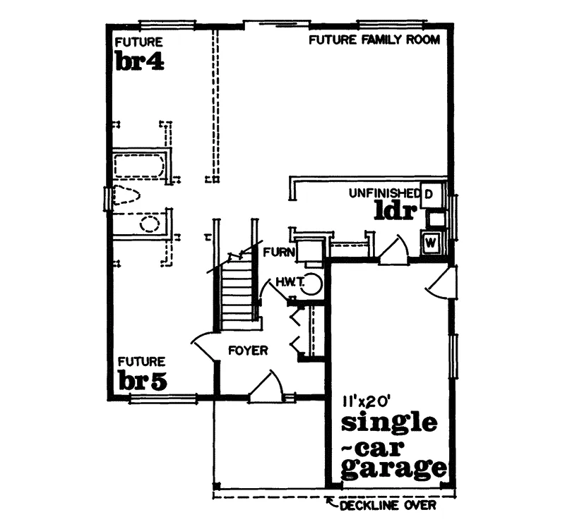 Contemporary House Plan First Floor - Pansey Place Traditional Home 062D-0181 - Shop House Plans and More