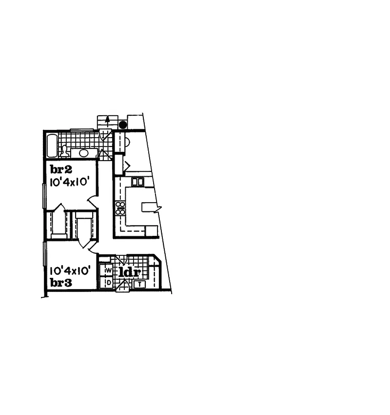 Ranch House Plan Optional Floor Plan - Blenheim Bay Sunbelt Ranch Home 062D-0323 - Search House Plans and More
