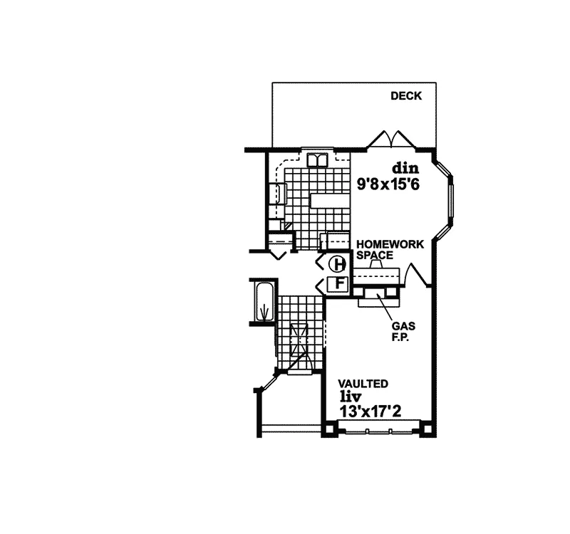 Traditional House Plan Optional Floor Plan - Gregg Place Ranch Home 062D-0357 - Search House Plans and More