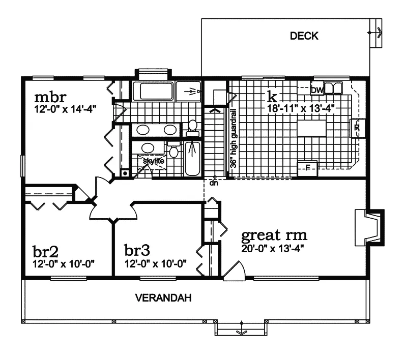Country House Plan First Floor - Pacland Ridge Country Home 062D-0370 - Shop House Plans and More