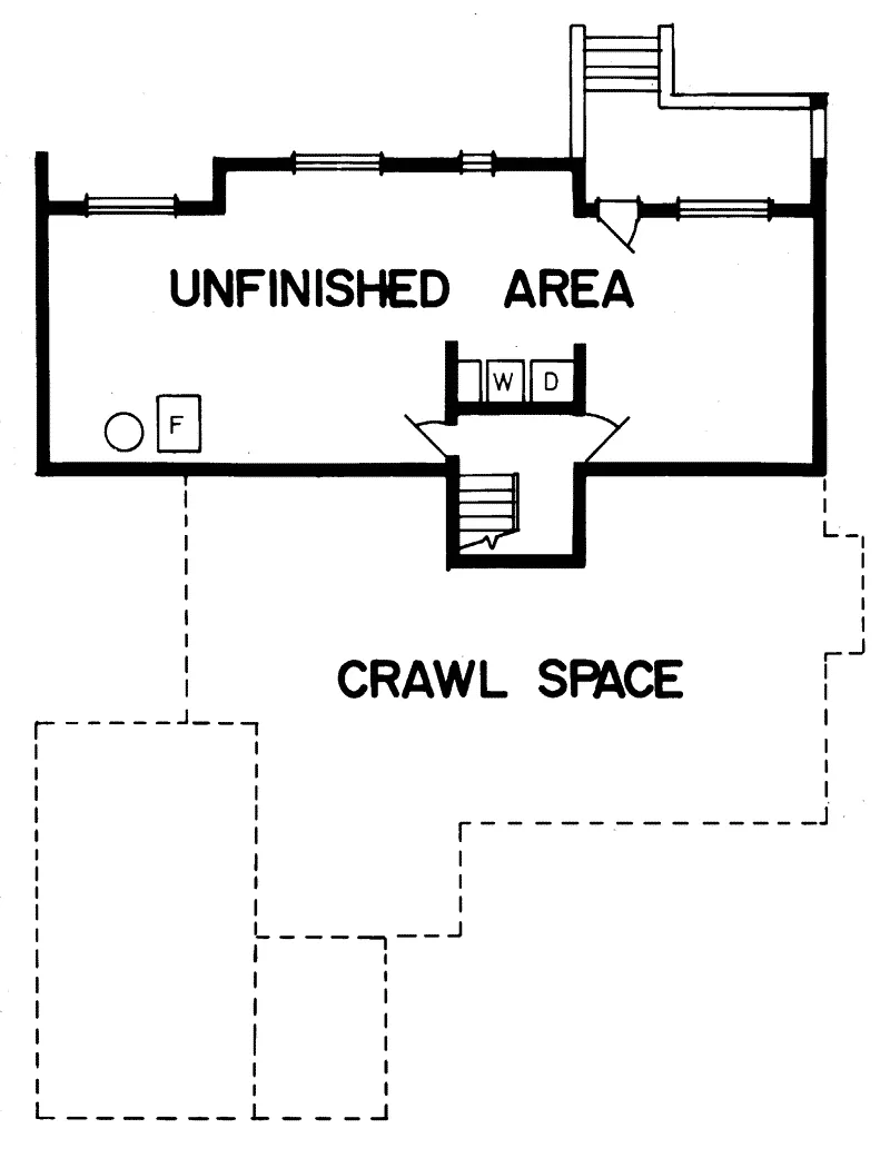 Rustic House Plan Lower Level Floor - Ardmore Creek Country Home 062D-0416 - Search House Plans and More