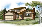 Traditional House Plan Front of Home - Markham Mill Traditional Home 062D-0433 - Shop House Plans and More