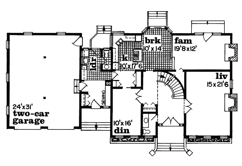 Luxury House Plan First Floor - Jacobs Landing Luxury Home 062D-0447 - Search House Plans and More