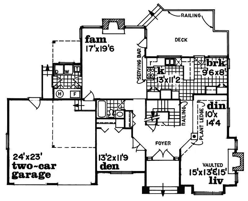 Sunbelt House Plan First Floor - Seagrave Traditional Home 062D-0466 - Shop House Plans and More