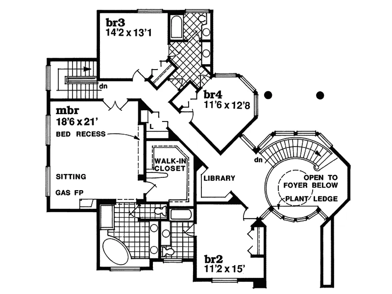 Traditional House Plan Second Floor - Shetland Manor Luxury Home 062D-0472 - Shop House Plans and More