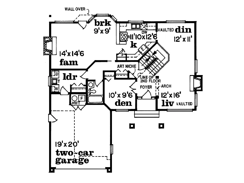 Sunbelt House Plan First Floor - Bexleyheath Traditional Home 062D-0477 - Search House Plans and More